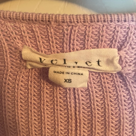 VELVET Knit Light Purple Cardigan 💜 - Picture 3 of 4